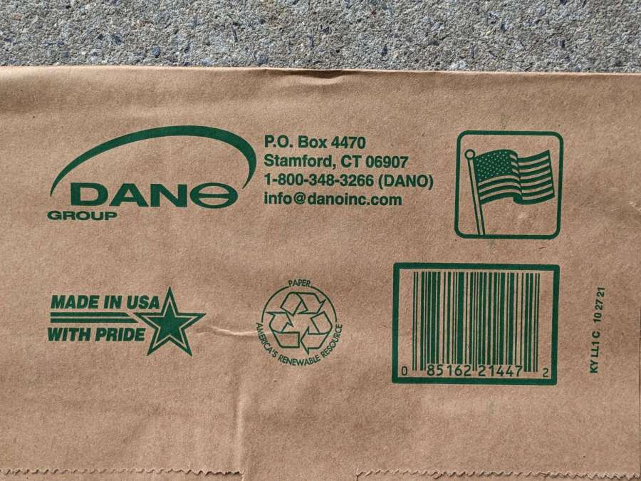 Dano Leaf Bag - data plate