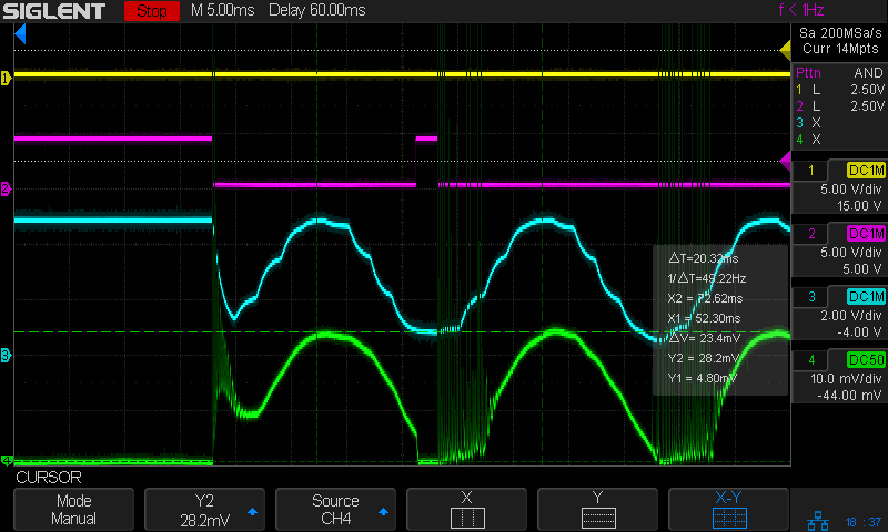 Tube Current - analog bandwidth - 10 sine - 50mm-s - 10mA-div - 254dpi