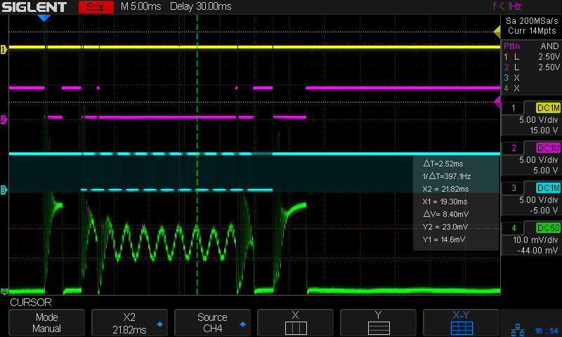 Tube Current - PWM bandwidth - 10 sine - 400mm-s - 10ma-div - 254dpi