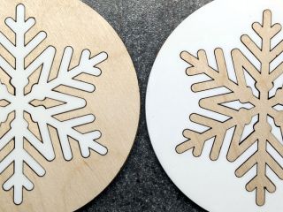 Seasonal Snowflake Coasters