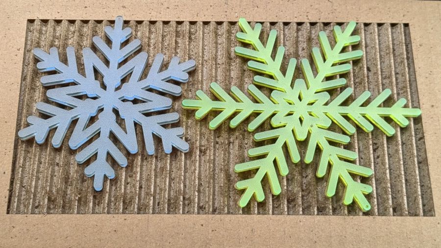 Snowflake Hangers - frosted