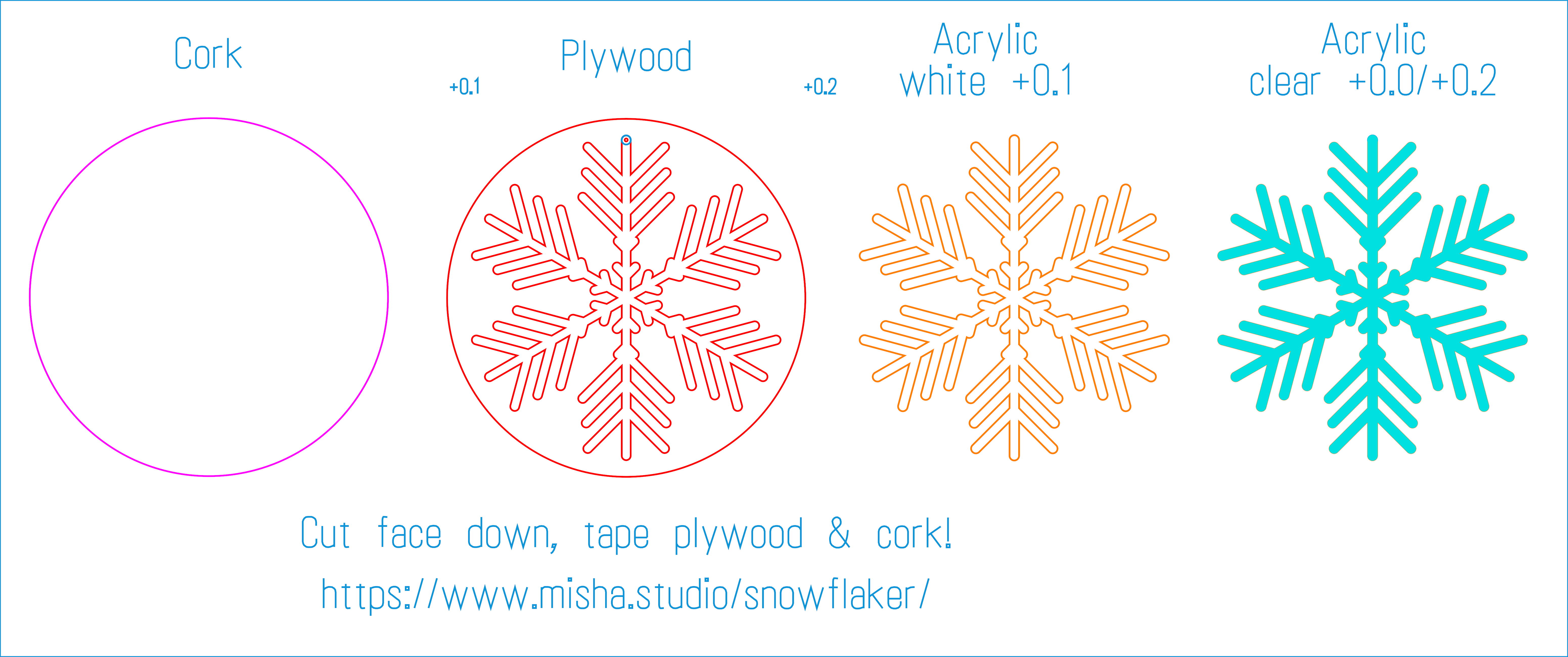 Frosted Snowflakes – The Smell of Molten Projects in the Morning