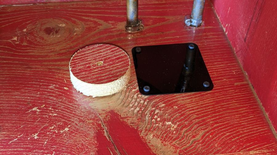 Kitchen sink - fan cover plate