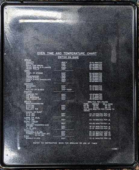 Vintage oven floor pan - overview