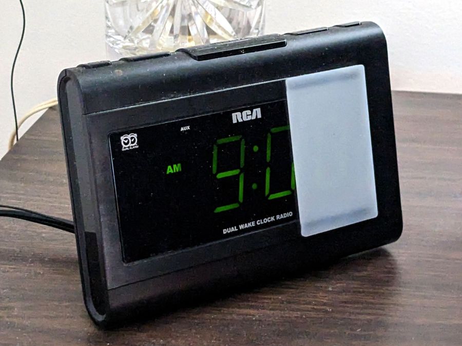 RCA Alarm Clock - in place