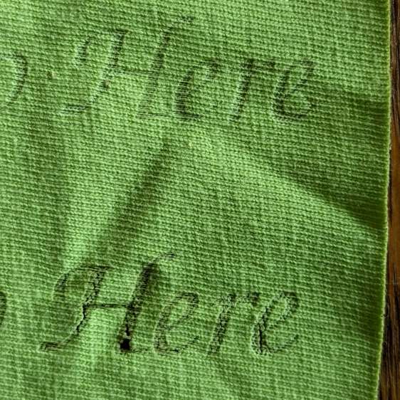 Laser Engraved Fabric - cotton knit