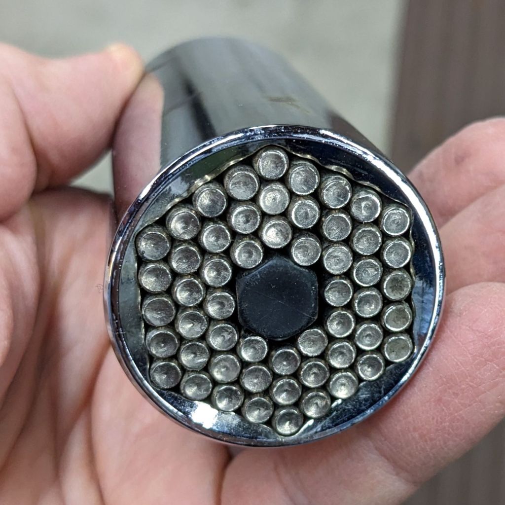 Universal Socket to Quarter-Inch Hex Adapter&nbsp;Stack