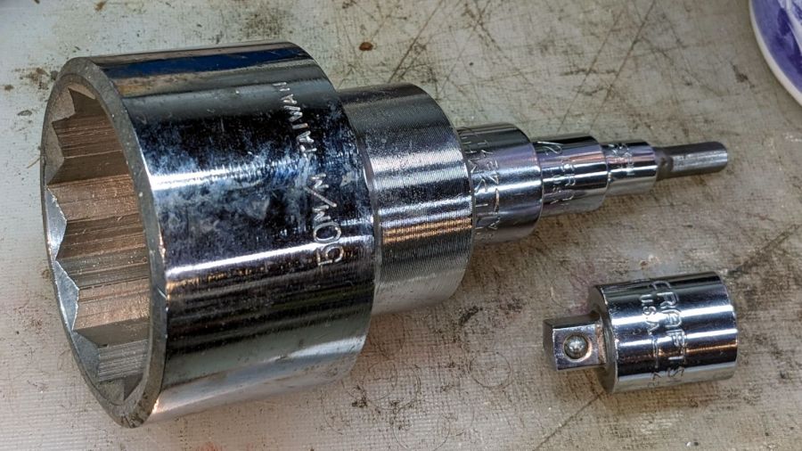 Improper square drive adapter stack