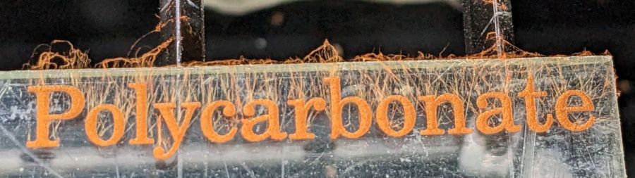 Polycarbonate engrave - 400mm-s 20pct 0.1mm - as cut