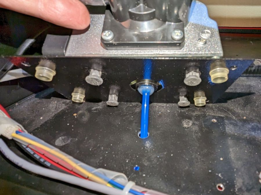 Laser cutter air pump - first trial fitting