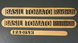 Plant Markers: Craft Stick Edition