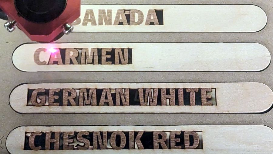 Craft Stick Markers - cutting