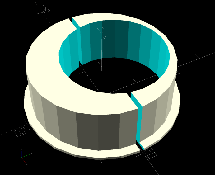 Chain Catcher adapter ring - solid model