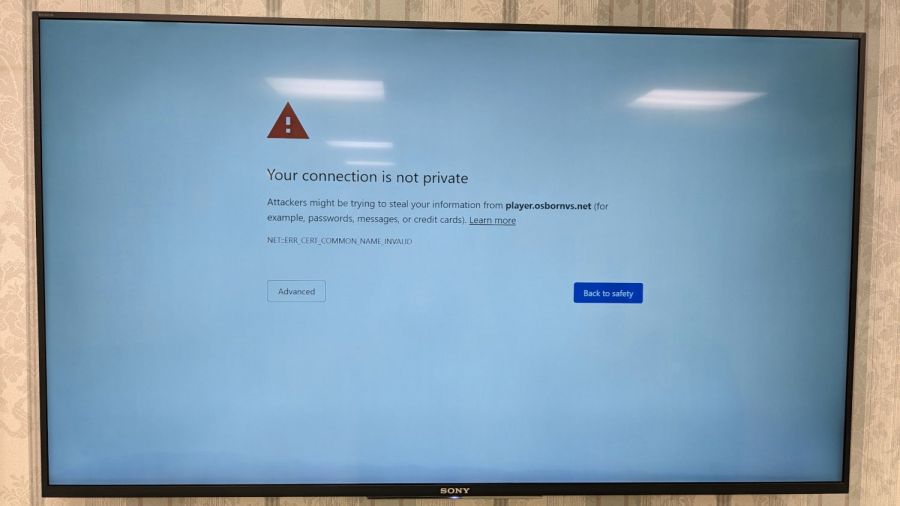Your connection is not private