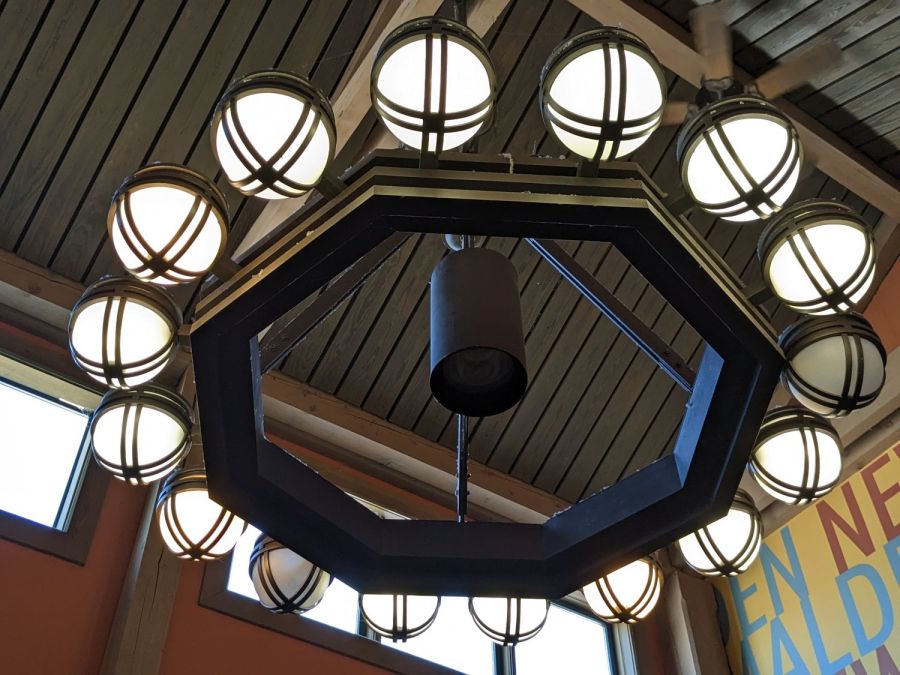 NYS I-87 Rest Area - LED chandelier
