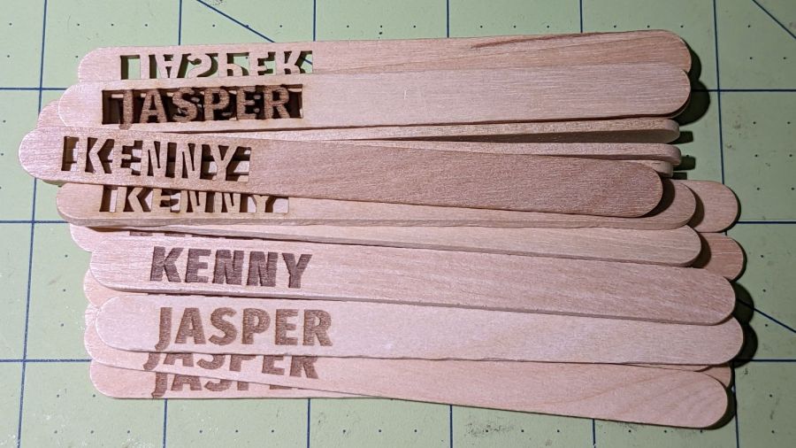 Popsicle stick markers - finished
