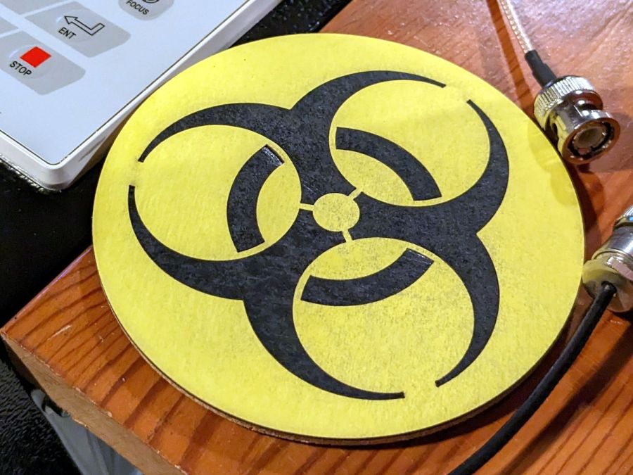 Biohazard coaster