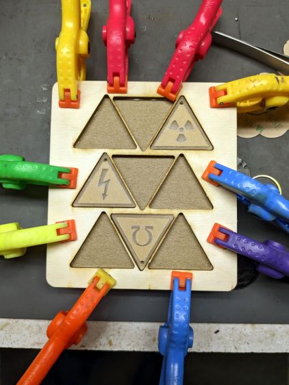 SCP Warning Labels - fixture clamping