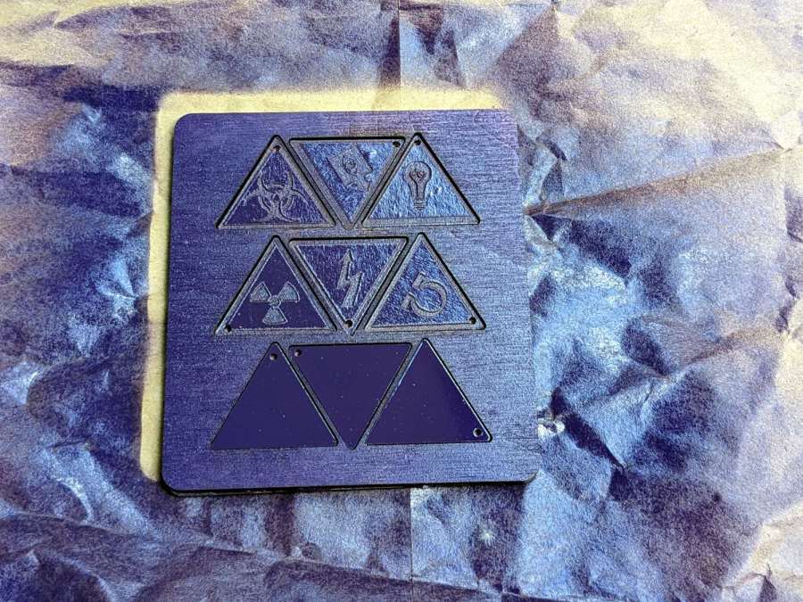 SCP Warning Labels - purple coat