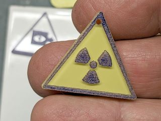 SCP Warning Label Earrings: Rattlecan Feasibility Test