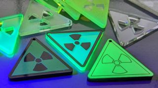 Danger Zone Earrings: GITD and PSA Vinyl FTW
