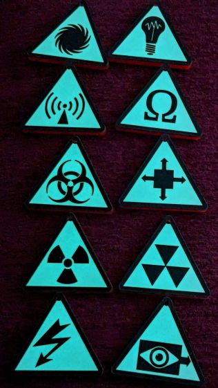 SCP Earrings - GITD in action