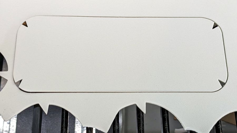 Metal eyeglass case - padding cut