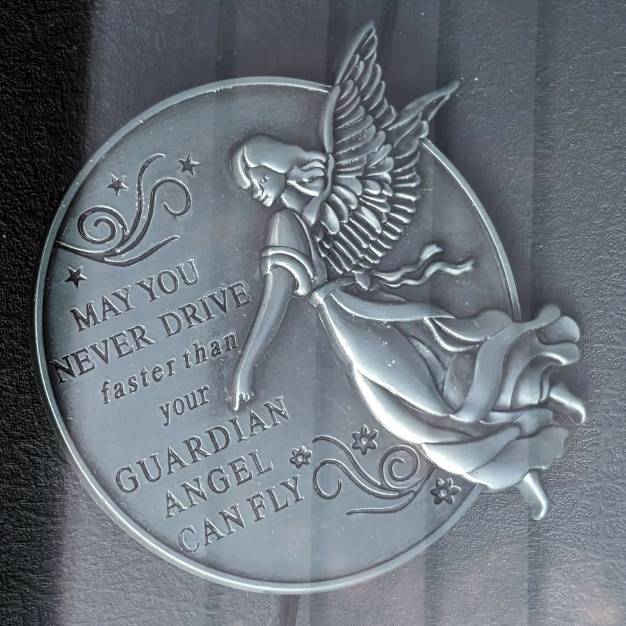 Guardian Angel at Work - medallion