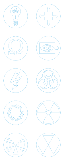 SCP warning signs - LB layout