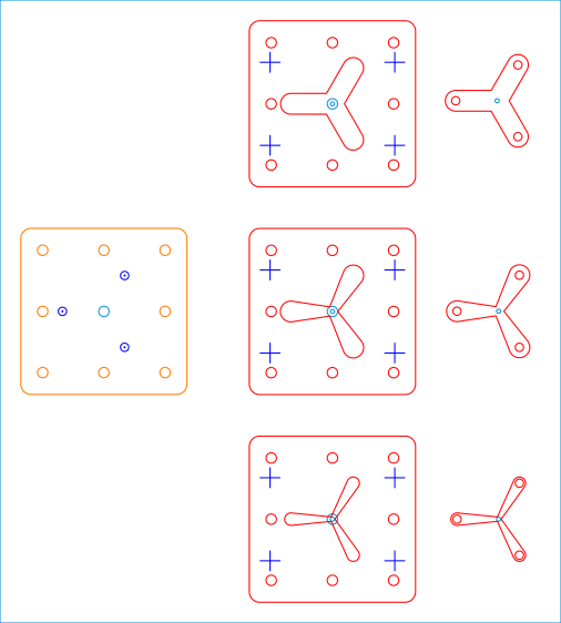 Lathe Chuck Stops - Pocketing Fixture - LB layout