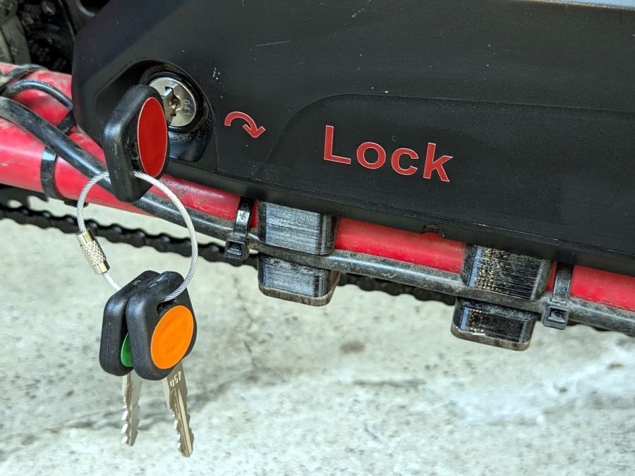 Bafang battery labeling - lock and keys