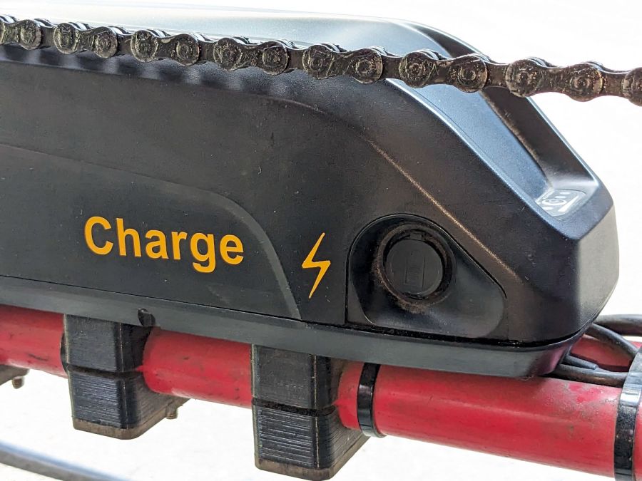 Bafang battery labeling - charge jack