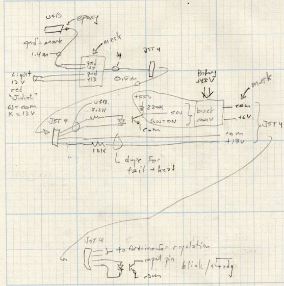 Tour Easy running light - cable sections doodle