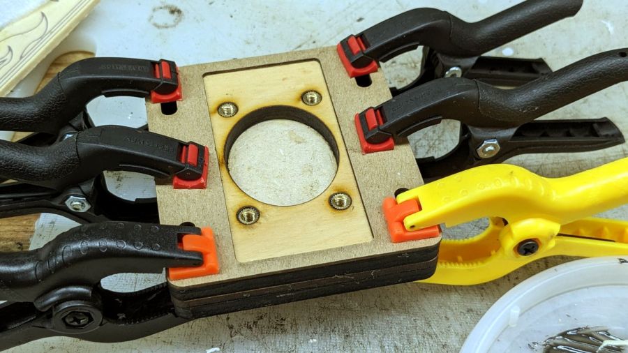 CO2 Laser supports - gluing top layers