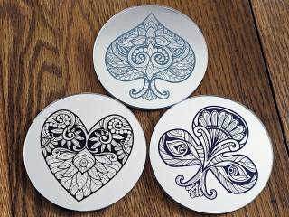 Back-painted Mirror Coasters