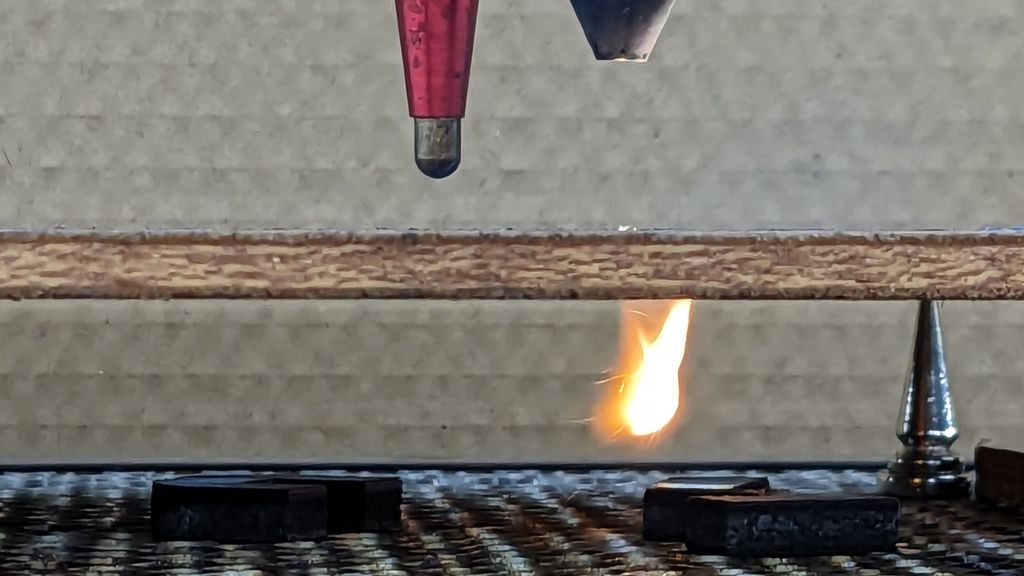 Laser Cut Plywood: Flame vs. Assist Air Flow