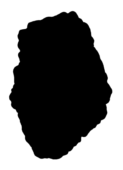 Desk Clutter plate - smashed glass - binary mask