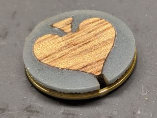 Wood Inlay Earring