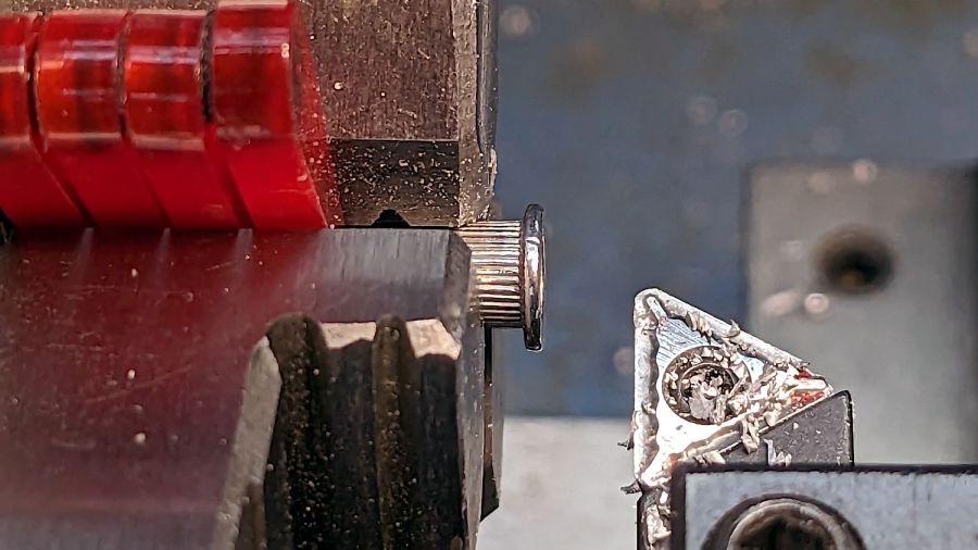 Layered Paper cutting fixture - trimming rivnut flange