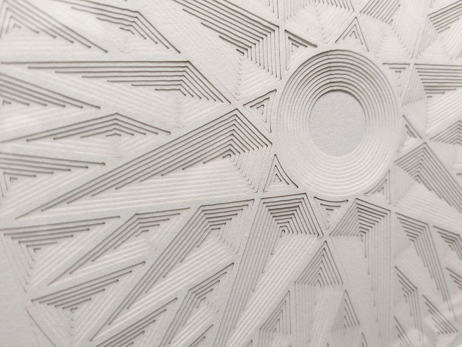 Layered Paper - Mariners Compass - offsets - detail