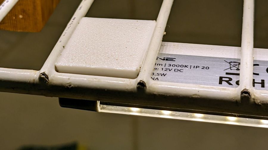 Kitchen Light Bracket - installed