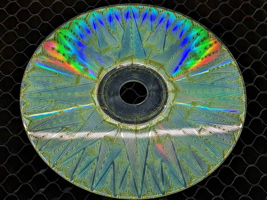 Mariners Compass Coaster - CD clear side test