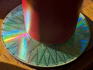 CD/DVD Data Destruction: Mariner’s Compass Coasters