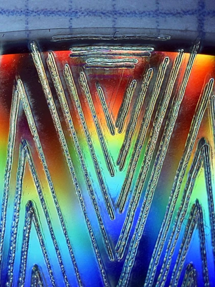 CD-R vector cut - clear side - 7-10pct