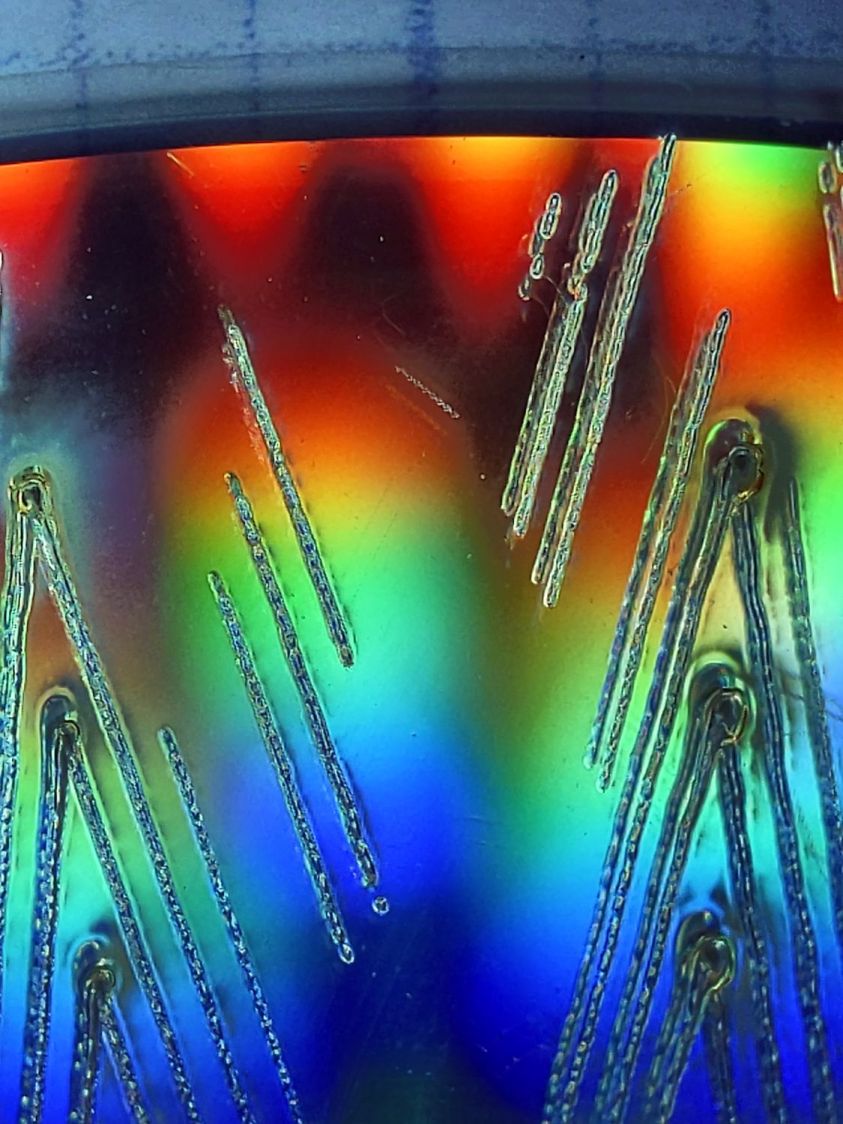 CD-R vector cut - clear side - 7.1-7.5pct start