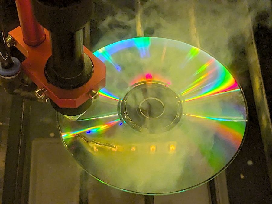 Laser cut CD - in progress