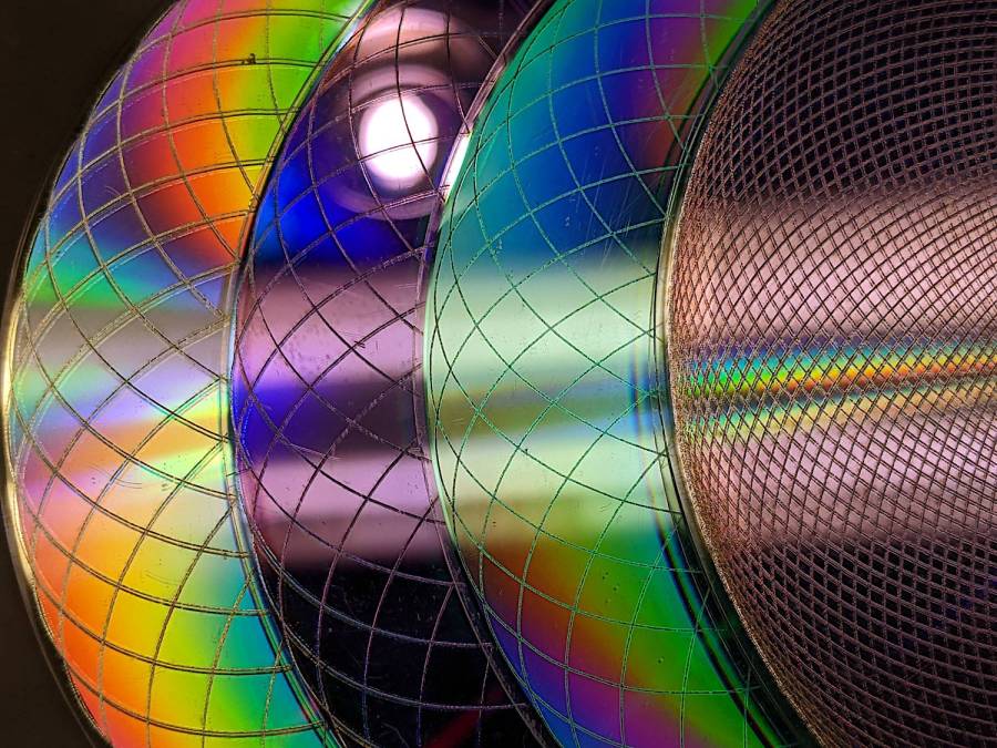 Laser cut CDs - Guilloche patterns