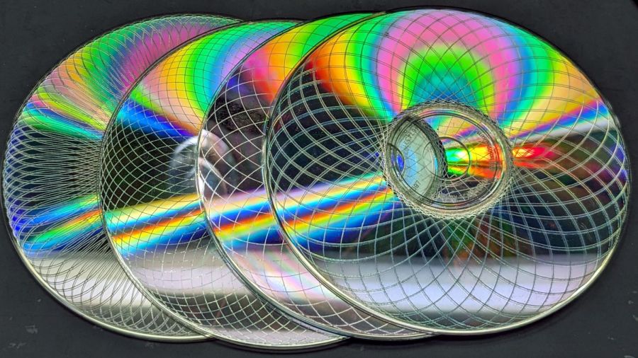 Laser cut CDs - Guilloche patterns