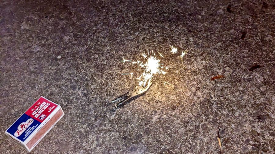 Little Fairy Electric Sparklers - test firing