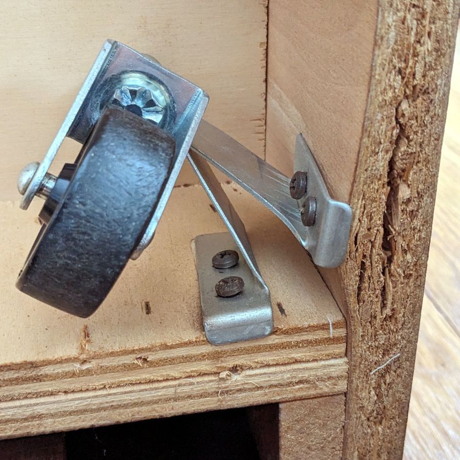 Sears sewing table - torn MDF